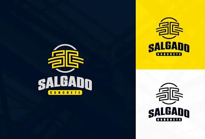 Clean logo design - Salgado Concrete